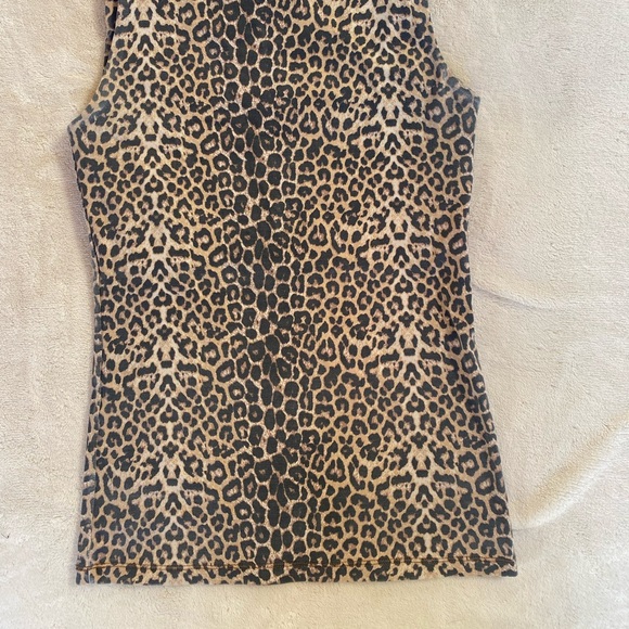 Zara Leopard Scoop Neck Tank Top - Picture 2 of 4